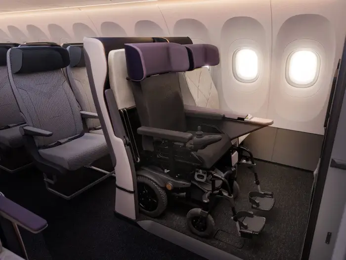 A UK-based consortium has created a cabin concept that allows wheelchair users to use their own chair when flying on airlines.